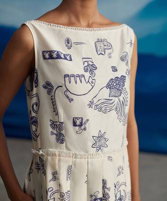 Pema knife pleat dress 3