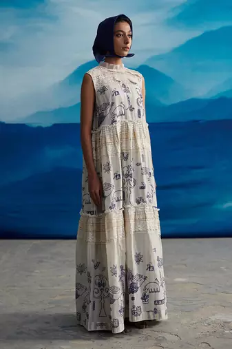 Azami tier dress