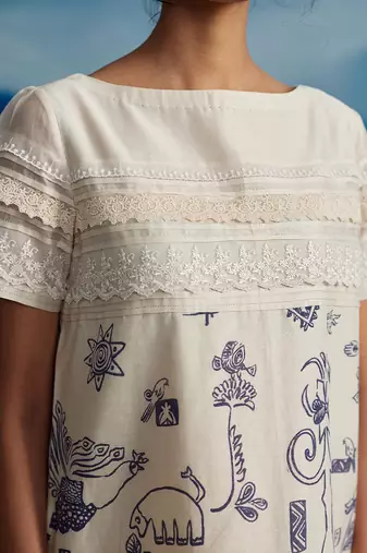 Camellia shift dress