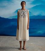 Mignon pleated neck dress