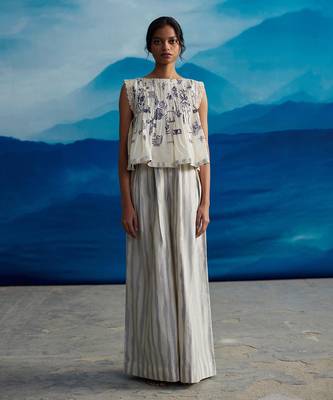 Calantha pleated top 1