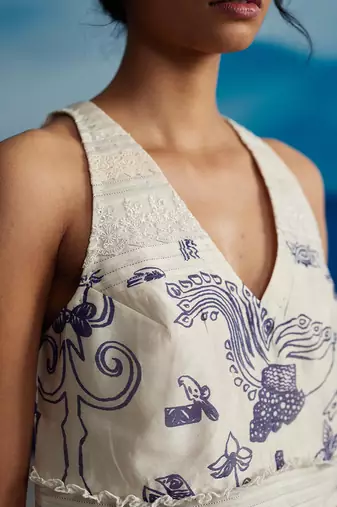 Salvia v-neck top