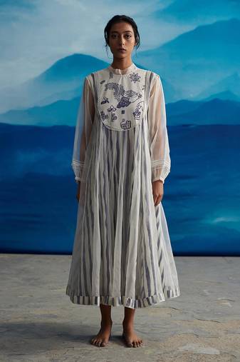 Blazing yoke dress