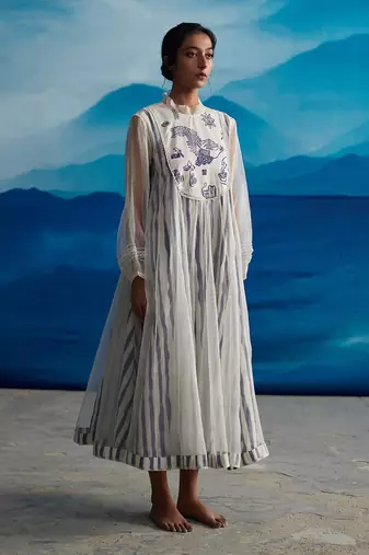 Blazing yoke dress