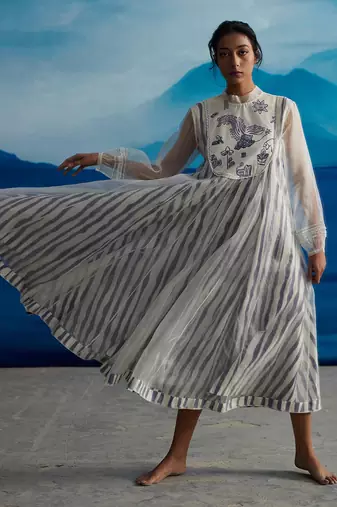 Blazing yoke dress