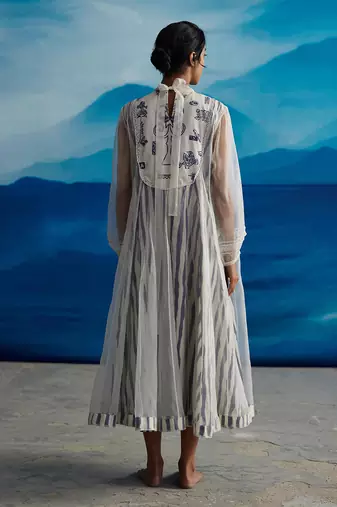 Blazing yoke dress