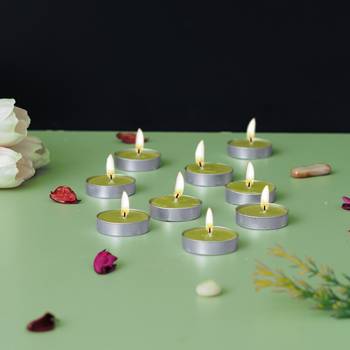 One set of 10 jasmine scented tea light candles 1