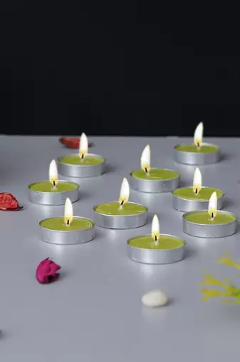 One set of 10 jasmine scented tea light candles