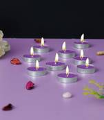 One set of 10 lavender scented tea light candles