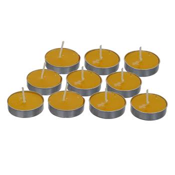 One set of 10 lemon scented tea light candles 3