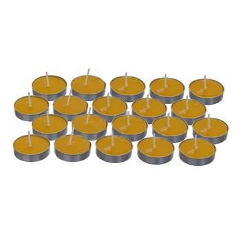 One set of 10 lemon scented tea light candles 4