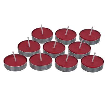 One set of 10 rose scented tea light candles 3