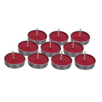 One set of 10 strawberry scented tea light candles 3