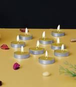 One set of 10 vanilla scented tea light candles