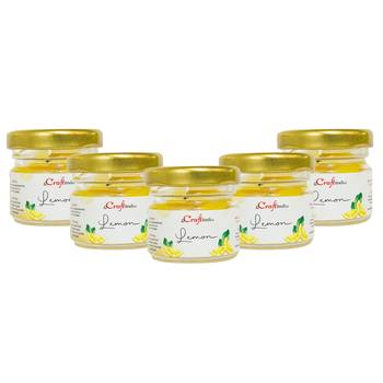 One set of 5 lemon scented minijar candle 3