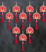 Pack of 6 lotus flower decorative wall hanging for home decor