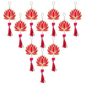 Pack of 6 lotus flower decorative wall hanging for home decor 3