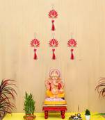 Pack of 4 lotus flower decorative wall hanging for home decor