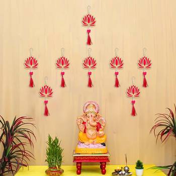 Pack of 1 lotus flower decorative wall hanging for home decor 1