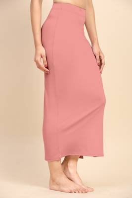 Trendmalls Solid Nylon Soft Petticoat Skirts for Women Saree Shape Wear 2 Piece 6