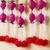 Pack of 10 pink lotus & white red artificial flowers hanging