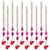 Pack of 10 pink lotus & white red artificial flowers hanging