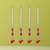 Pack of 4 pink lotus & white red artificial flowers hanging