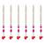 Pack of 6 pink lotus & white red artificial flowers hanging
