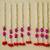 Pack of 8 pink lotus & white red artificial flowers hanging