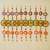 Pack of 10 rings with pom-pom tassels bell wall hangings toran