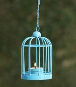 Blue Metal Solid Design Home Decor Hanging Lantern