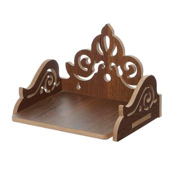 One carved design laminated wood pooja temple/mandir 4