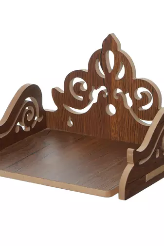 One carved design laminated wood pooja temple/mandir