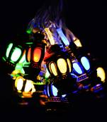 One lantern shaped led color changing steady fairy string lights for diwali