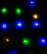 One blossom floral steady, blinking color changing led fairy string lights