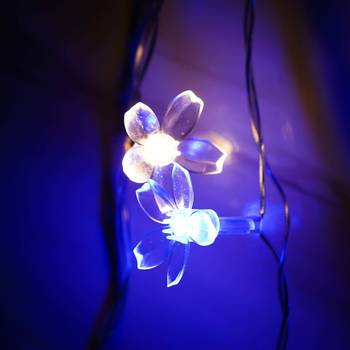 One blossom floral steady, blinking color changing led fairy string lights 2