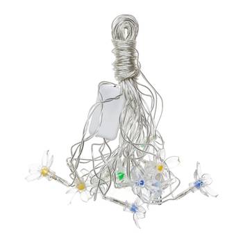 One blossom floral steady, blinking color changing led fairy string lights 3