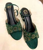 Emerald green heels