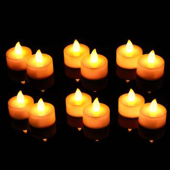 One acrylic flameless and smokeless decorative led tea light candles (set of 6) 1