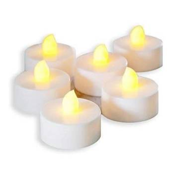 One acrylic flameless and smokeless decorative led tea light candles (set of 6) 3