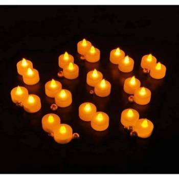One acrylic flameless and smokeless decorative led tea light candles (set of 6) 4