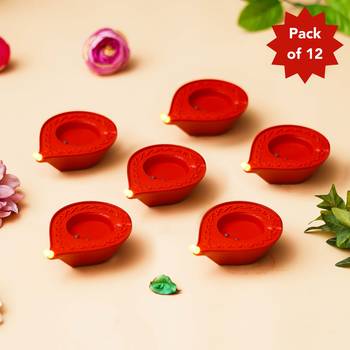 Set of 12 led water sensor diyas 1