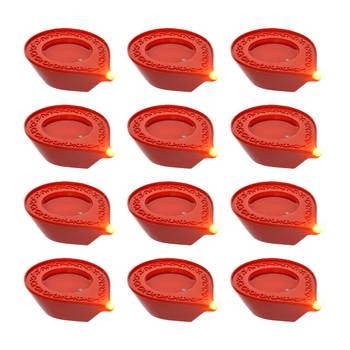 Set of 12 led water sensor diyas 2