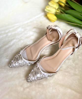 White diamond pumps 1