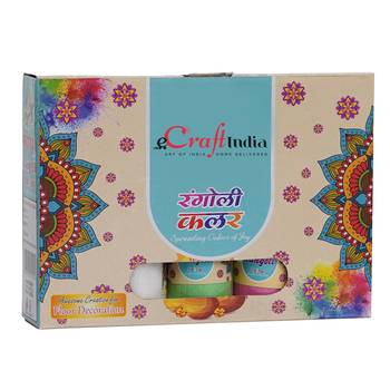 Set of 5 rangoli colours bottles 4