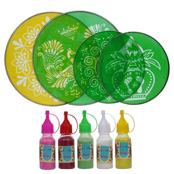 Rangoli stencils set 4