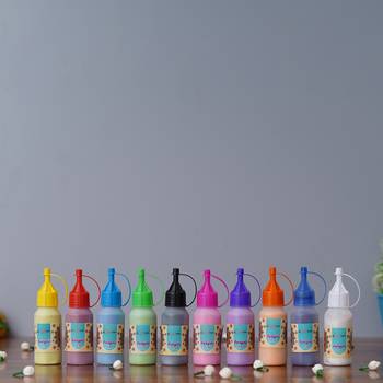Set of 10 rangoli colours bottles 2