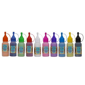 Set of 10 rangoli colours bottles 4