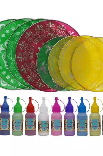 Rangoli stencils set