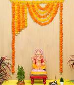 One marigold flower full door decoration item toran for home, main door